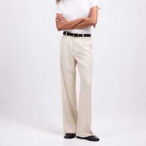 Madewell Soft Cream Wide Leg Trousers